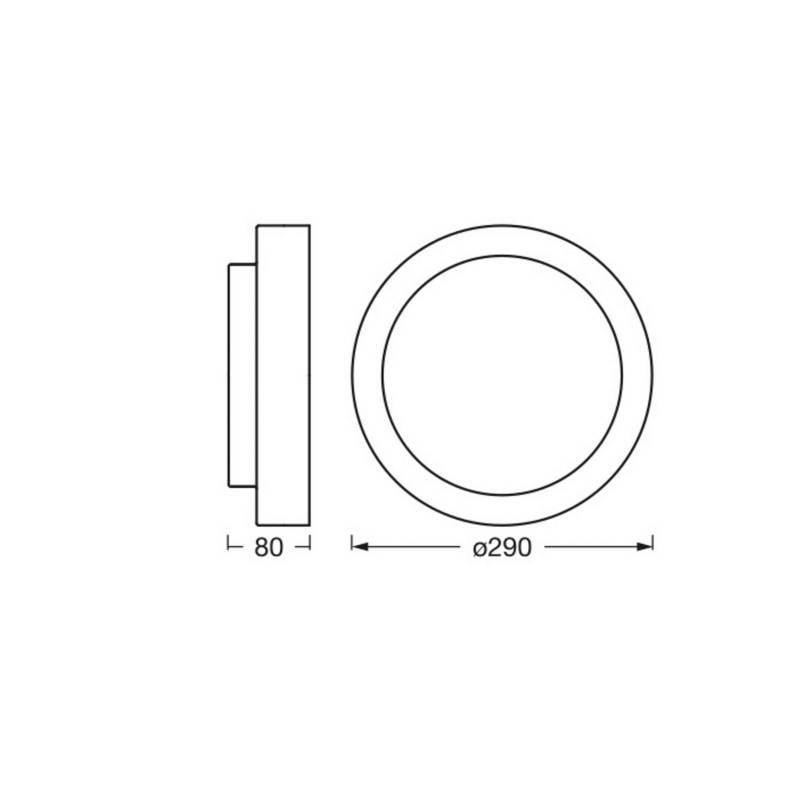 OSRAM Deckenleuchte ORBIS MADRID, weiß, Ø 29 cm, Metall/Glas von Osram