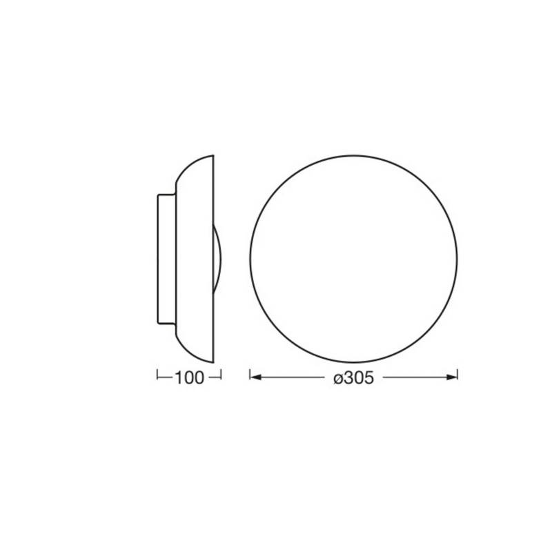 OSRAM Deckenleuchte ORBIS MILAN, nickel, Ø 31 cm Metall/Glas von Osram