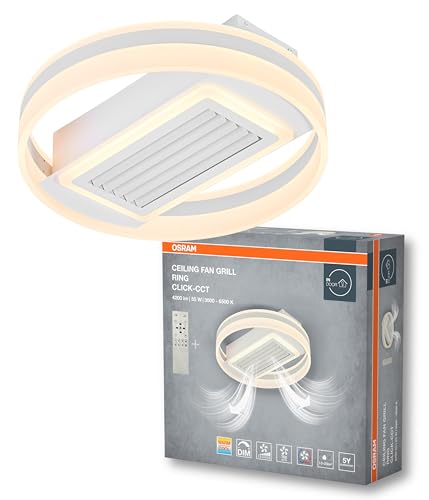 OSRAM Deckenlicht/-ventilator ringförmig, 55W, CCT, IP20 für den Innenbereich, weiß, dimmbar OSRAM Deckenlicht/-ventilator ringförmig, 55W, CCT, IP20 für den Innenbereich, weiß, dimmbar von Osram