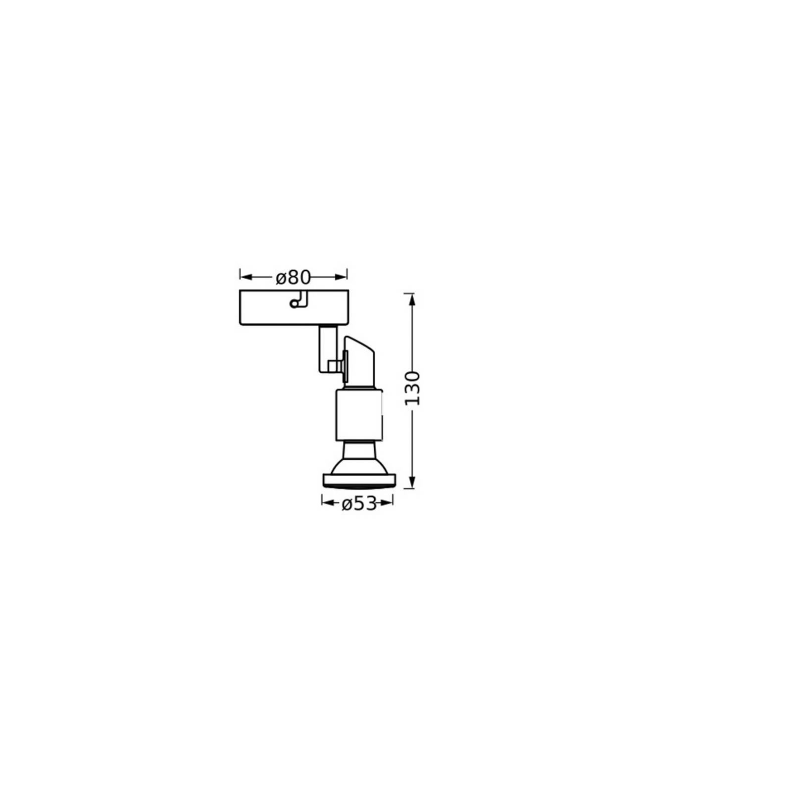 OSRAM Deckenstrahler, schwarz 1-flg. Metall GU10-LED 927 dim OSRAM Deckenstrahler, schwarz 1-flg. Metall GU10-LED 927 dim von Osram