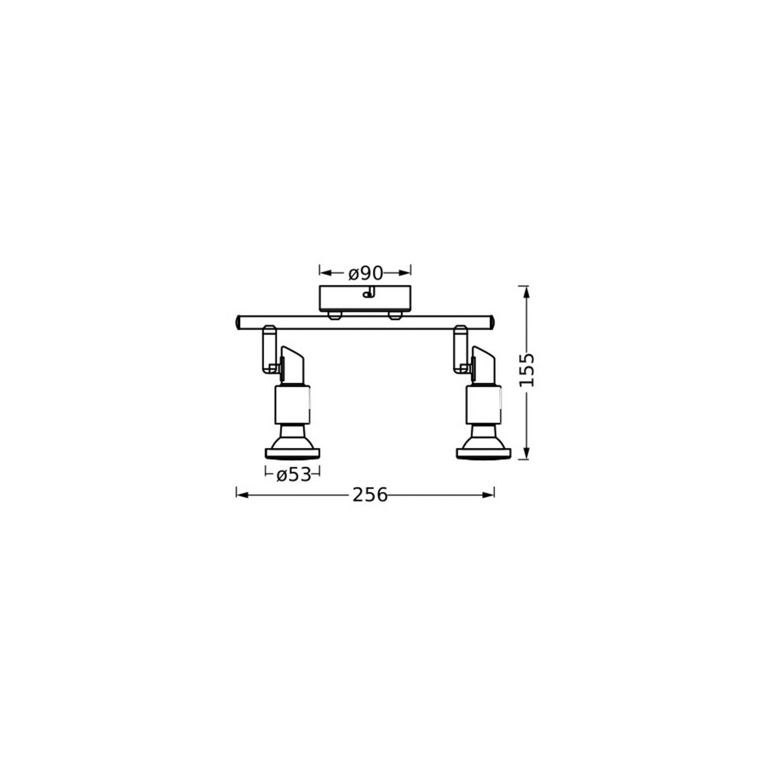 OSRAM Deckenstrahler, weiß, 2-flg., Metall, GU10-LED 927 dim OSRAM Deckenstrahler, weiß, 2-flg., Metall, GU10-LED 927 dim von Osram