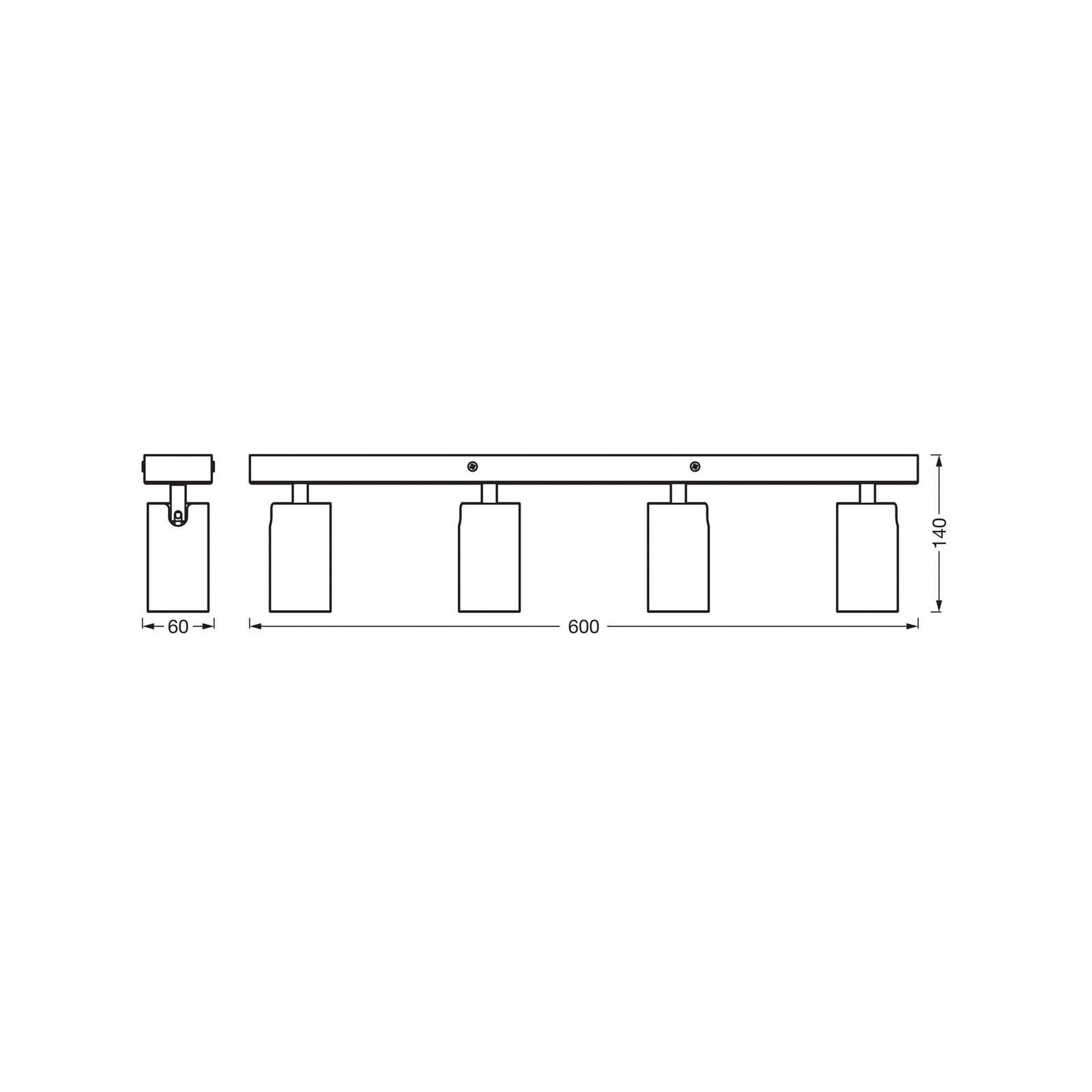 OSRAM Deckenstrahler OCTAGON, weiß, 4-flg., GU10-LED 927 dim OSRAM Deckenstrahler OCTAGON, weiß, 4-flg., GU10-LED 927 dim von Osram