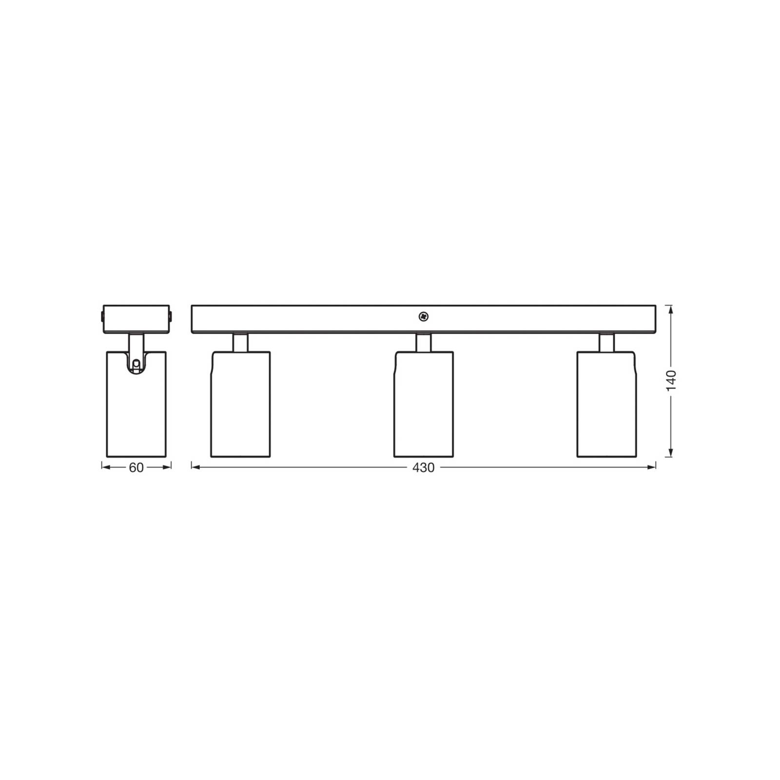 OSRAM Deckenstrahler OCTAGON schwarz 3-flg. GU10-LED 927 dim OSRAM Deckenstrahler OCTAGON schwarz 3-flg. GU10-LED 927 dim von Osram