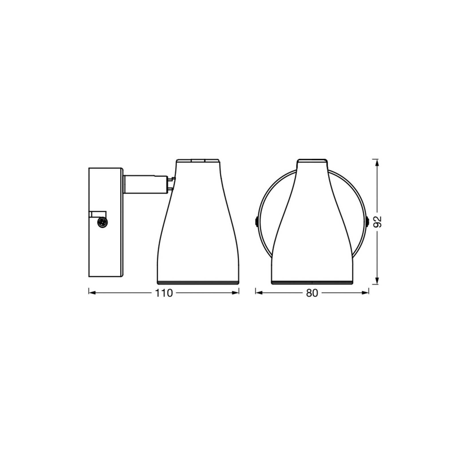 OSRAM Deckenstrahler PEAR, schwarz, 1-flg., GU10-LED 2.700 K OSRAM Deckenstrahler PEAR, schwarz, 1-flg., GU10-LED 2.700 K von Osram