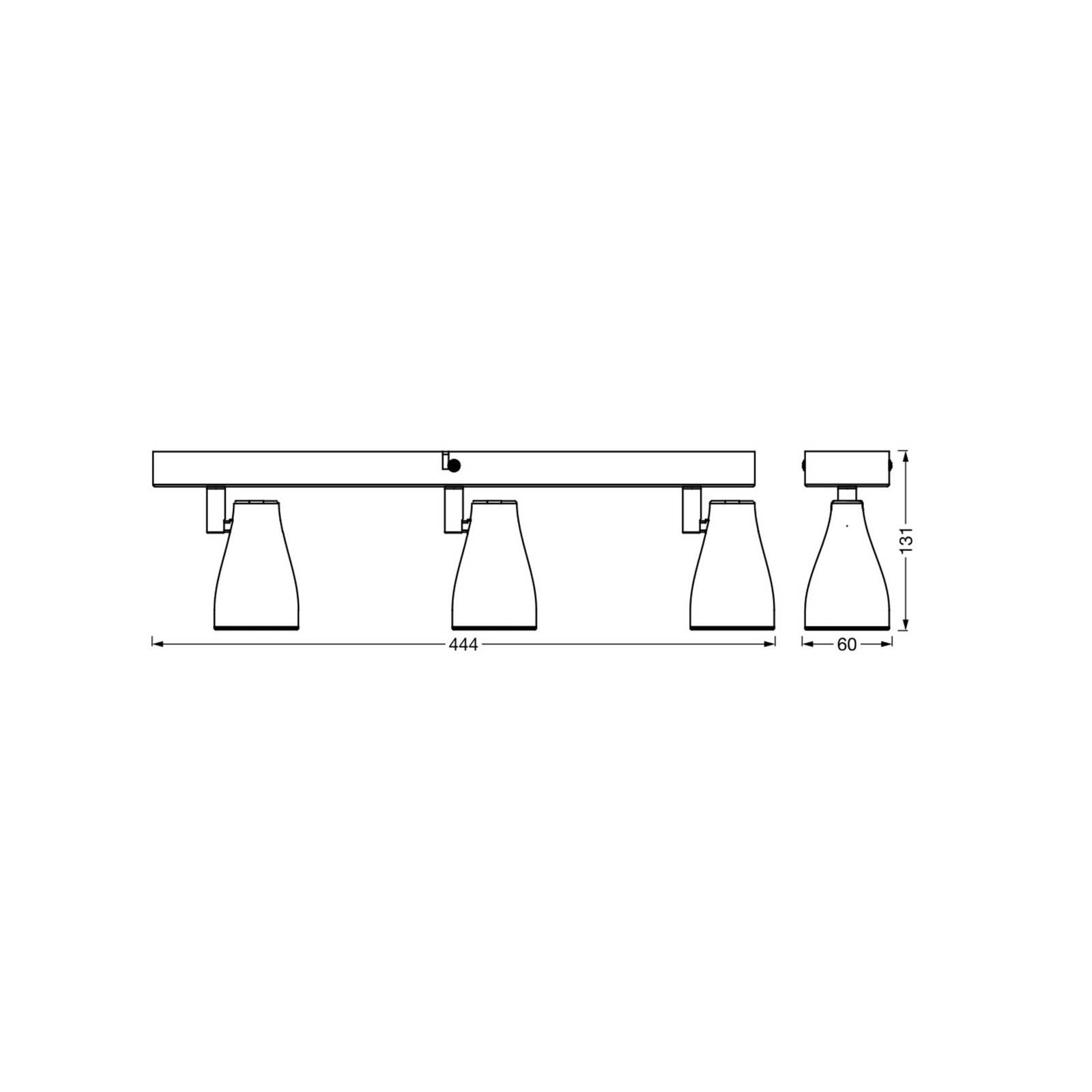 OSRAM Deckenstrahler PEAR, schwarz, 3-flg., GU10-LED 2.700 K OSRAM Deckenstrahler PEAR, schwarz, 3-flg., GU10-LED 2.700 K von Osram