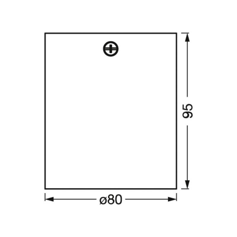 OSRAM Deckenstrahler SQUARE, schwarz, 8 x 8 cm, Metall, GU10 von Osram