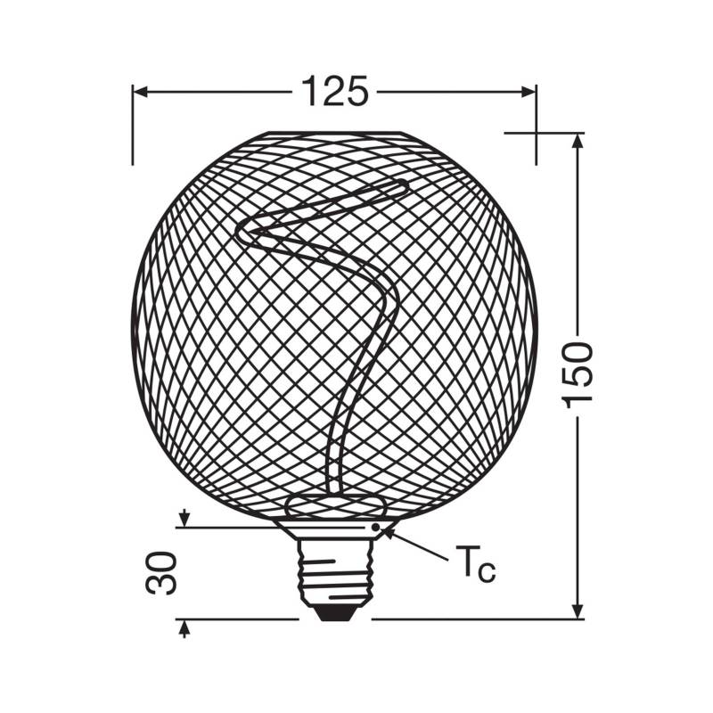 OSRAM Decor LED Spiral Filament Globe E27 3,5W gold 1.800K von Osram