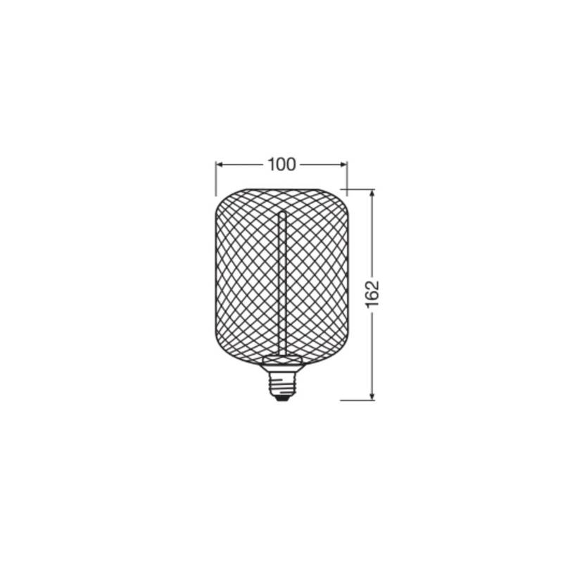 OSRAM Decor LED Straw Filament Square E27 3,5W gold 1.800K von Osram