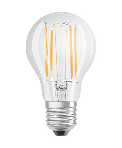 OSRAM Dimmbare Filament LED Lampe mit E27 Sockel, Kaltweiss (4000K), klassische Birnenform, 7.8W, Ersatz für 75W-Glühbirne, klar, LED Retrofit CLASSIC A DIM von Osram