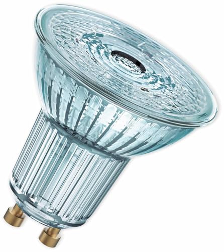 OSRAM Dimmbare PAR16 LED Reflektorlampe mit GU10 Sockel, Warmweiss (2700K), Glas Spot, 8.3W, Ersatz für 80W-Reflektorlampe, LED SUPERSTAR PAR16, Warmweiß von Osram