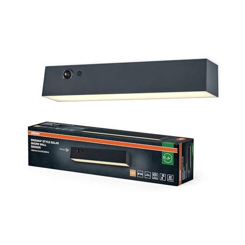 OSRAM ENDURA STYLE SOLAR BRIGHT SENSOR Wall Shore IP54 Dark Grey von Osram