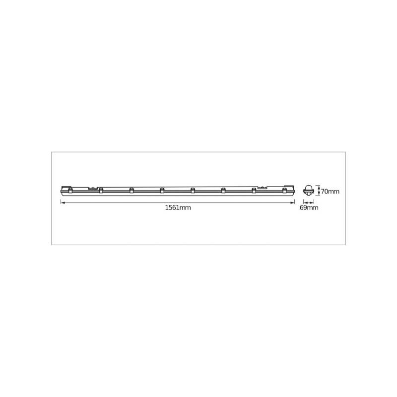 OSRAM Feuchtraumlampe SUBMARINE 156 cm 1 x 19 W G13-LED IP65 OSRAM Feuchtraumlampe SUBMARINE 156 cm 1 x 19 W G13-LED IP65 von Osram