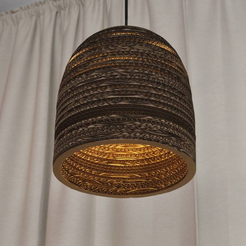 OSRAM Hängeleuchte BALL BELL, braun, Ø 26 cm, Wellpappe, E27 von Osram