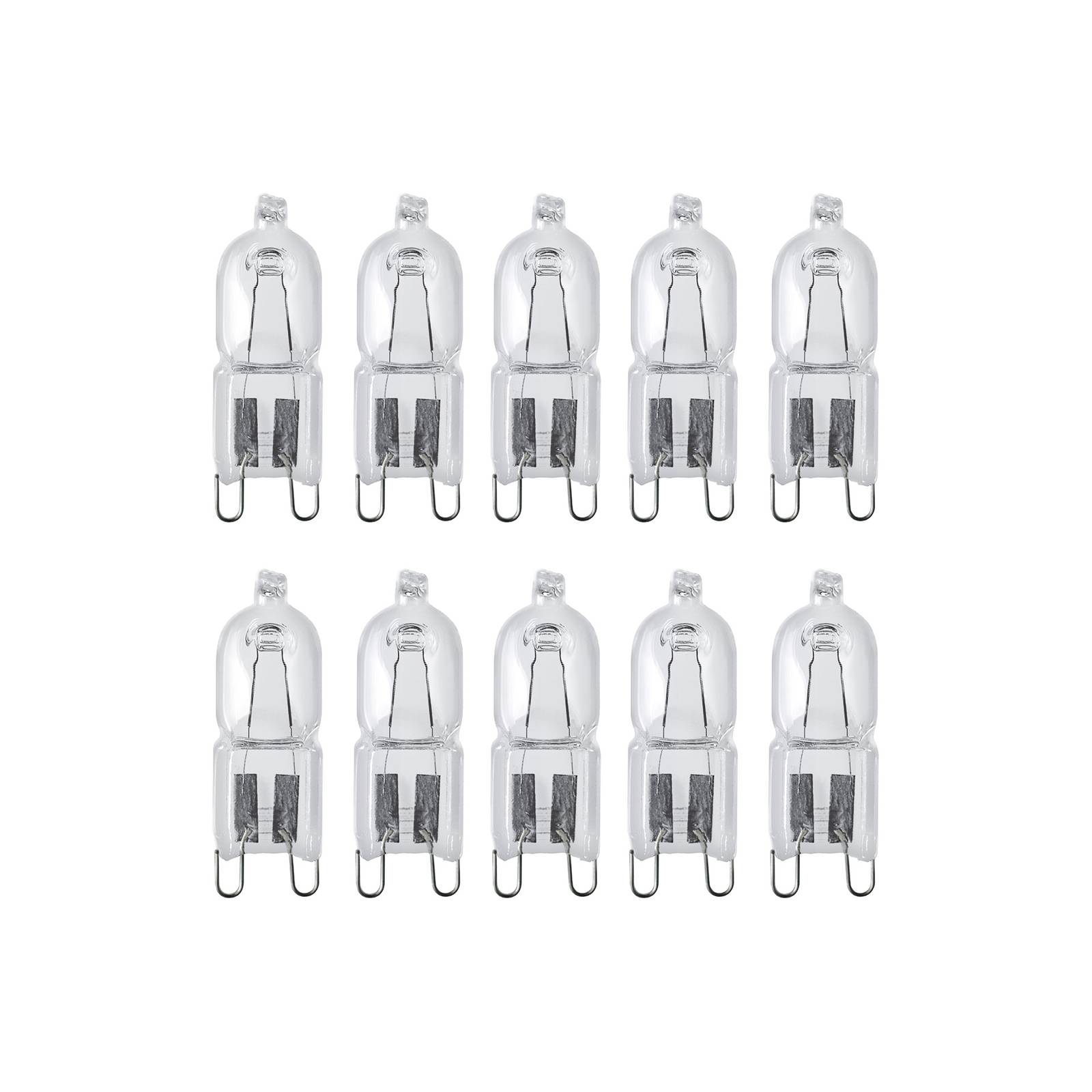 Halogen-Lampe Halopin G9 60W klar 2.000 h 10er-Set von Osram