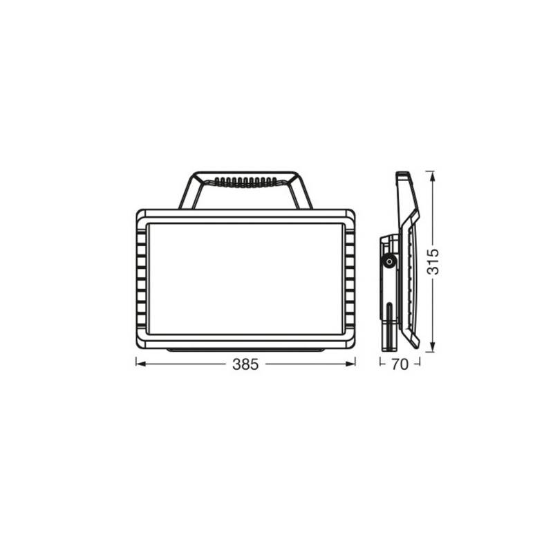 OSRAM LED-Akku-Arbeitslampe VALUE BATTERY, 26 W schwarz IP54 von Osram