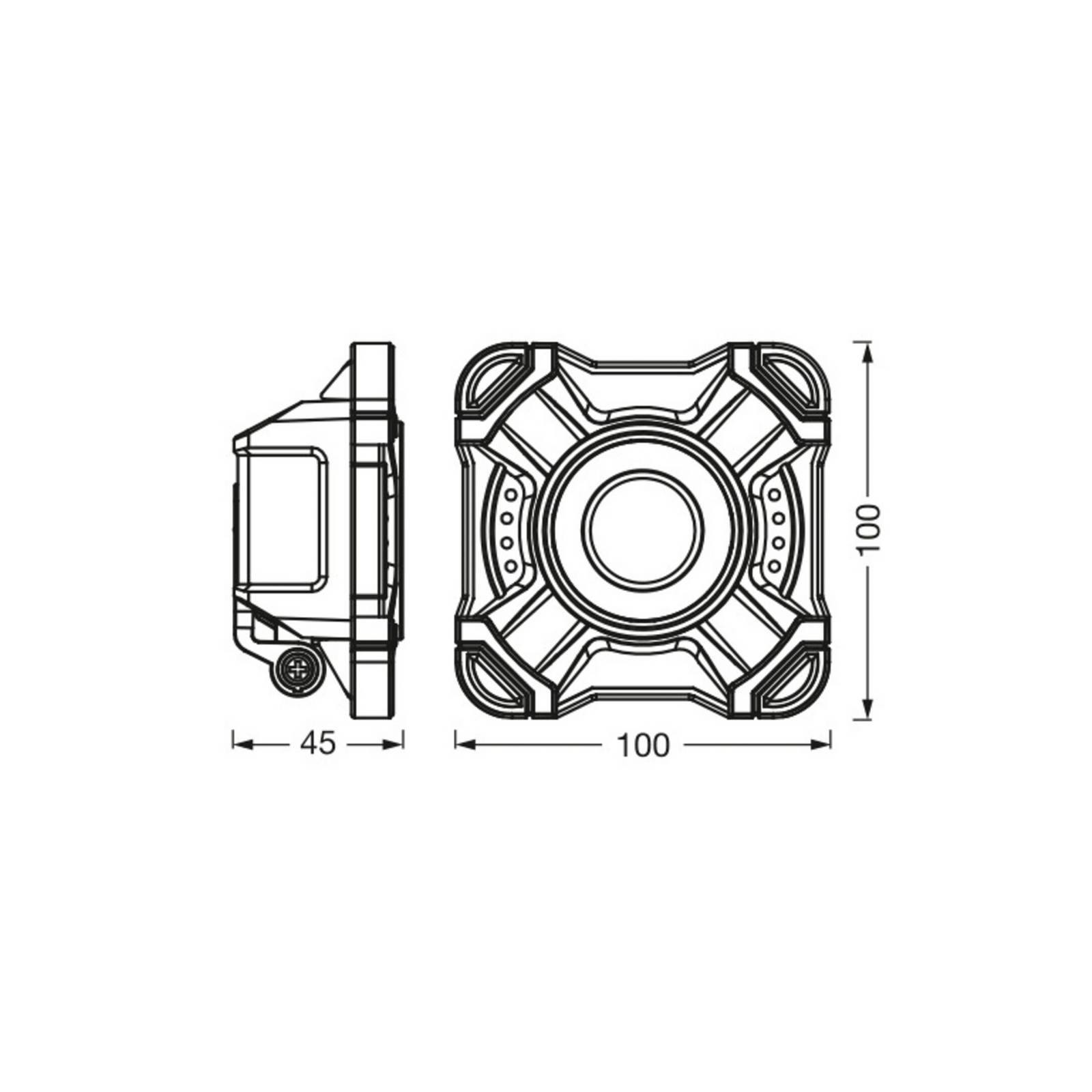 OSRAM LED-Akku-Arbeitslampe VALUE BATTERY, schwarz IP54 10 W OSRAM LED-Akku-Arbeitslampe VALUE BATTERY, schwarz IP54 10 W von Osram