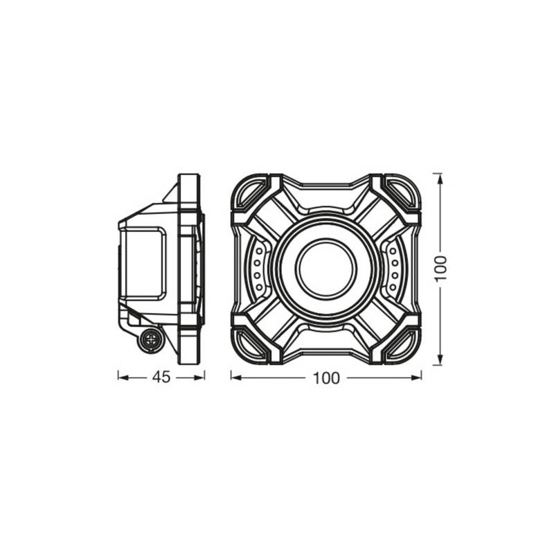 OSRAM LED-Akku-Arbeitslampe VALUE BATTERY, schwarz IP54 10 W von Osram