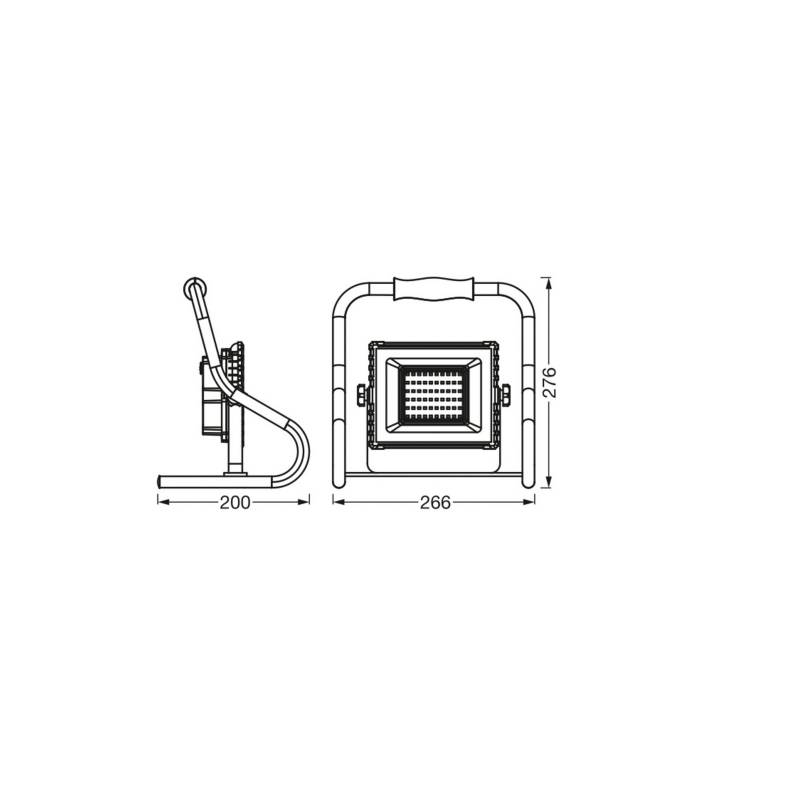 OSRAM LED-Akku-Arbeitsleuchte, 20 W, orange, IP44, 4.000 K von Osram