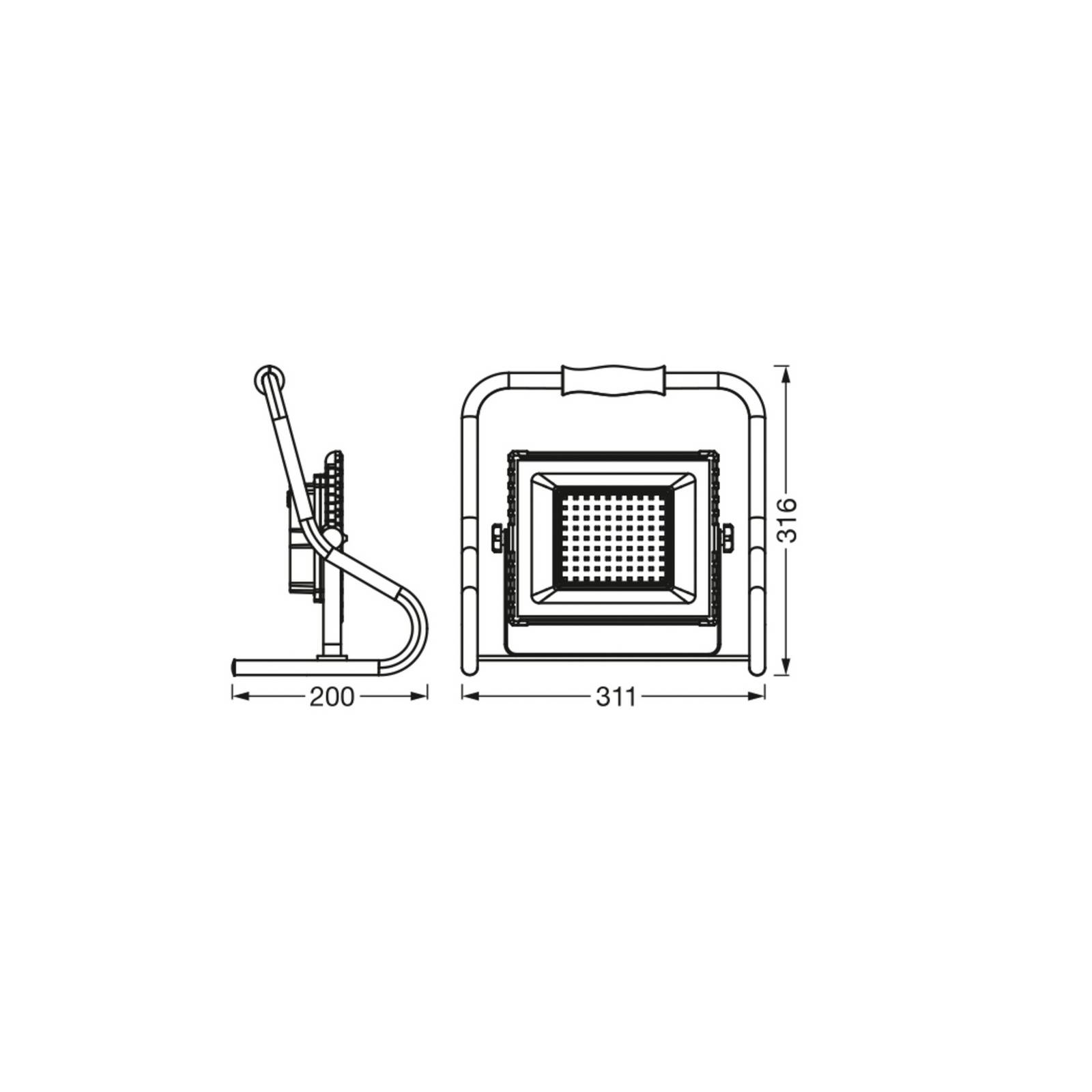 OSRAM LED-Akku-Arbeitsleuchte, 30 W, orange, IP44, 4.000 K OSRAM LED-Akku-Arbeitsleuchte, 30 W, orange, IP44, 4.000 K von Osram