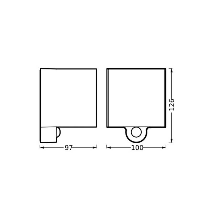 OSRAM LED-Akku-Außenwandlampe ENDURA STYLE Sensor grafit USB von Osram