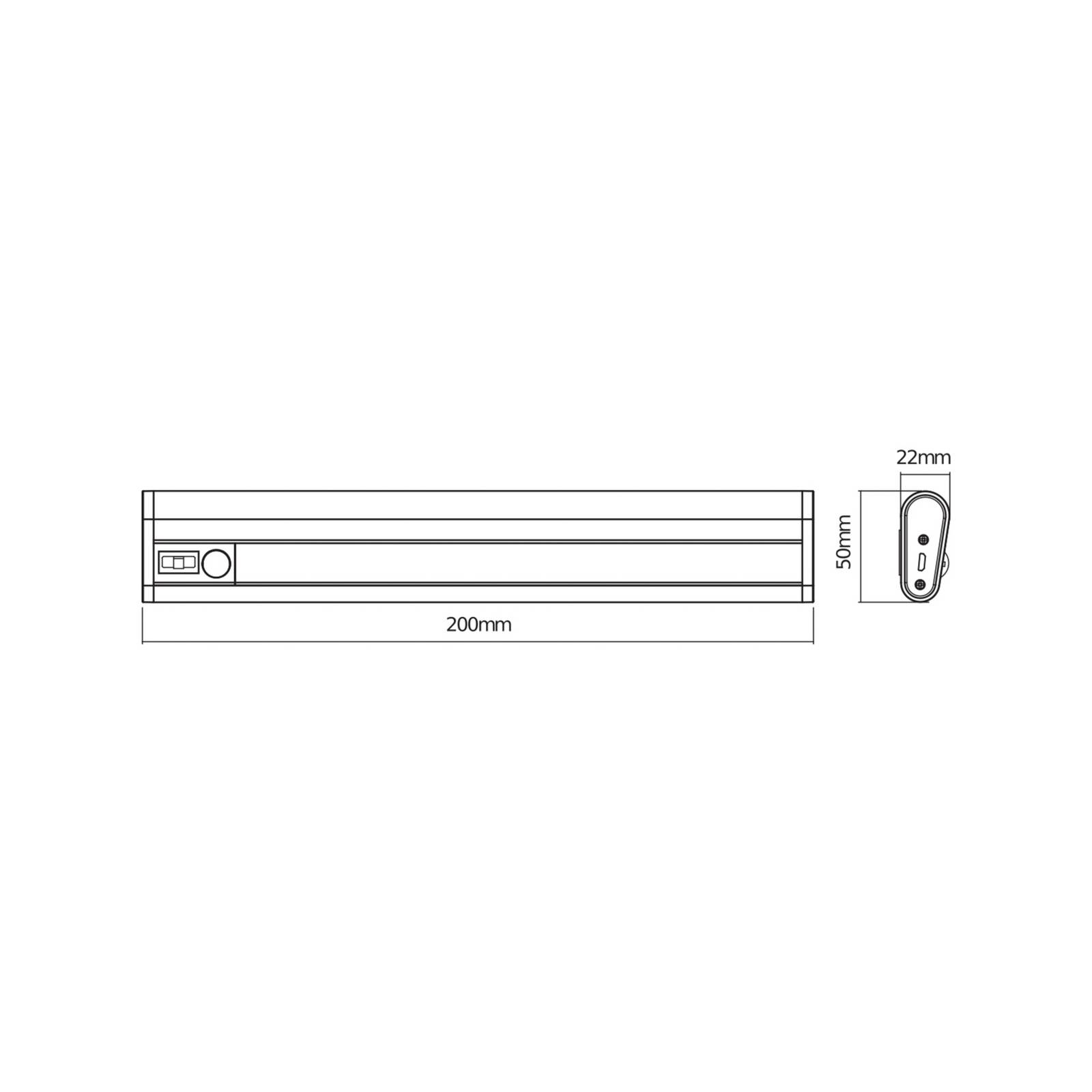 OSRAM LED-Akku-Unterbaulampe LINEAR MOBILE, 20 cm Sensor USB OSRAM LED-Akku-Unterbaulampe LINEAR MOBILE, 20 cm Sensor USB von Osram