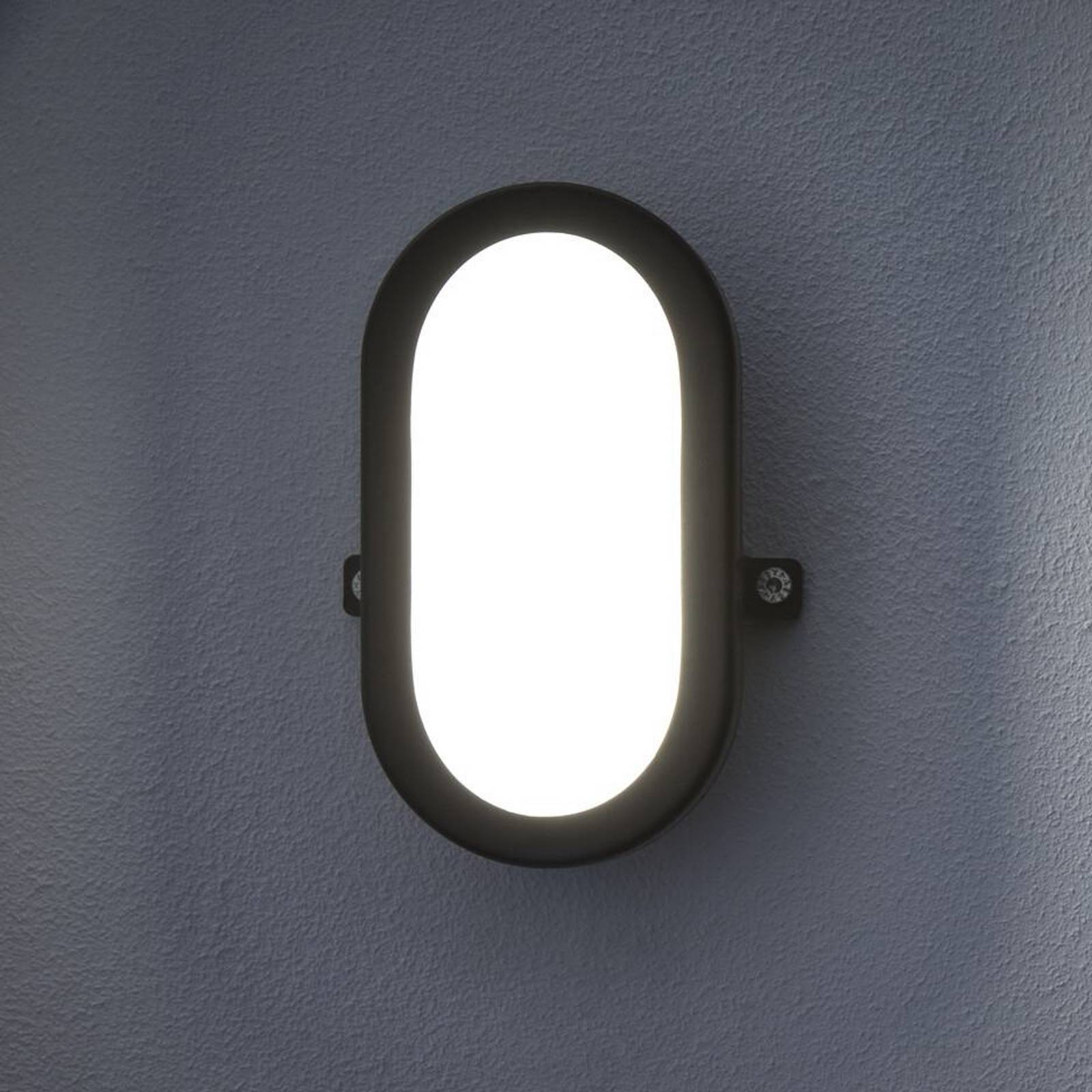 OSRAM LED-Außenwandlampe BULKHEAD, schwarz 11 W Plastik IP54 von Osram