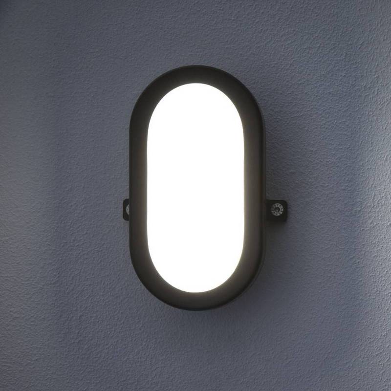 OSRAM LED-Außenwandlampe BULKHEAD schwarz 6W Kunststoff IP54 von Osram