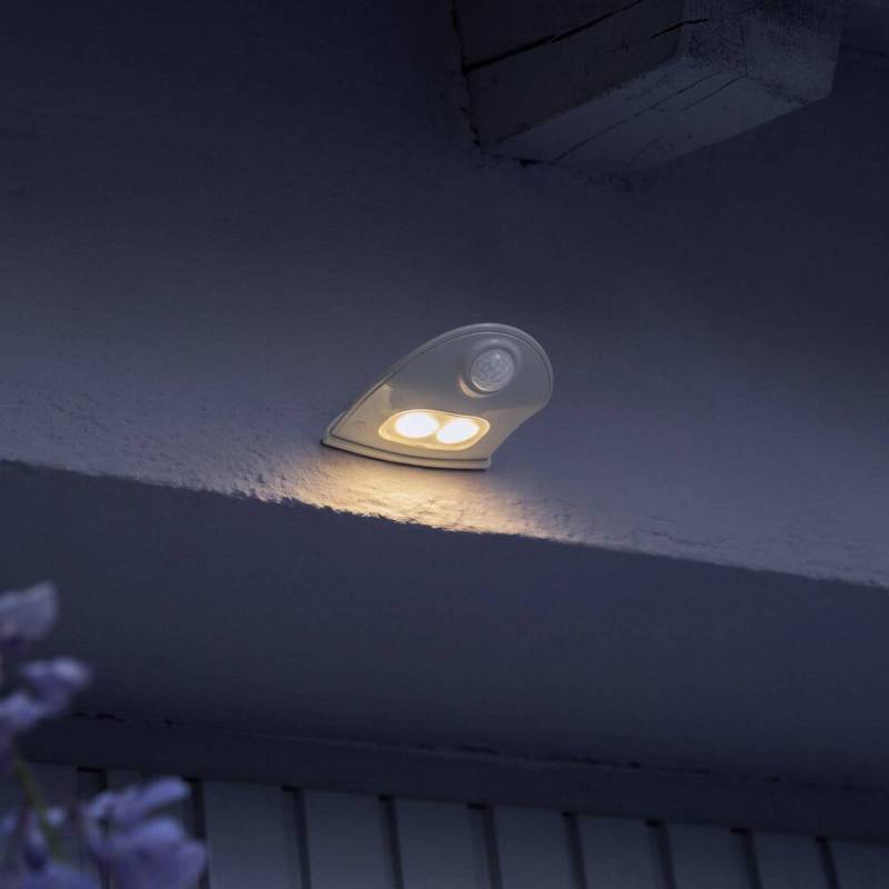 OSRAM LED-Außenwandlampe DOORLED DOWN, weiß, Sensor Batterie von Osram
