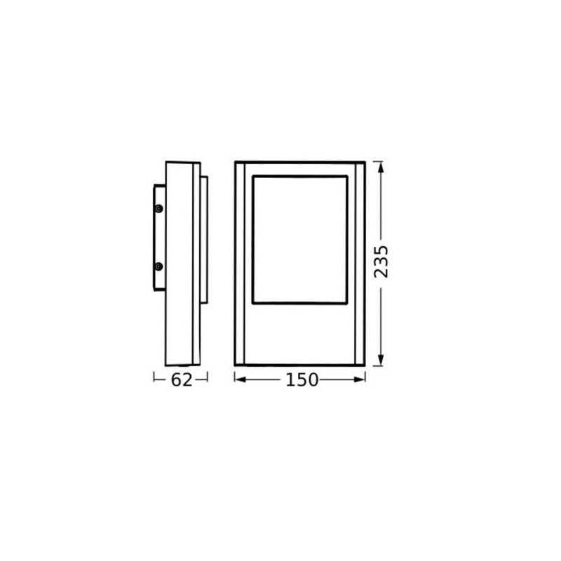 OSRAM LED-Außenwandlampe ENDURA STYLE ENTRANCE, grafit, IP44 OSRAM LED-Außenwandlampe ENDURA STYLE ENTRANCE, grafit, IP44 von Osram