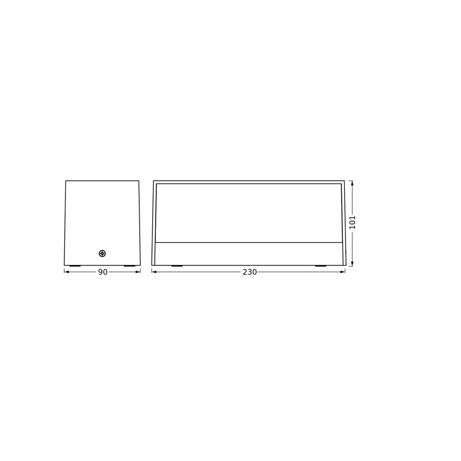 OSRAM LED-Außenwandlampe ENDURA STYLE IDRI, dunkelgrau, IP65 OSRAM LED-Außenwandlampe ENDURA STYLE IDRI, dunkelgrau, IP65 von Osram