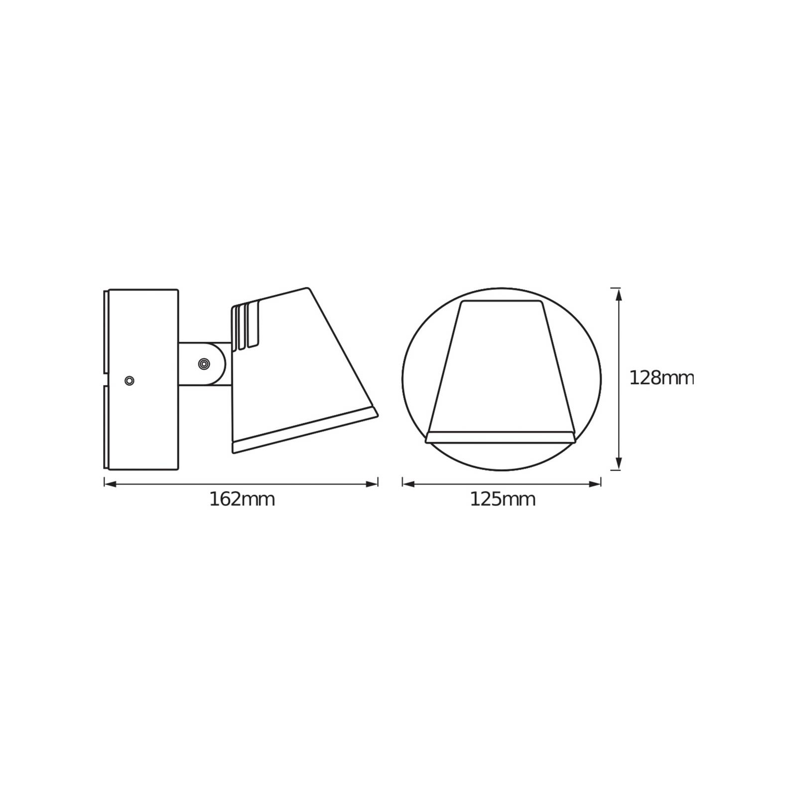OSRAM LED-Außenwandlampe ENDURA STYLE MIDI, dunkelgrau, IP44 von Osram