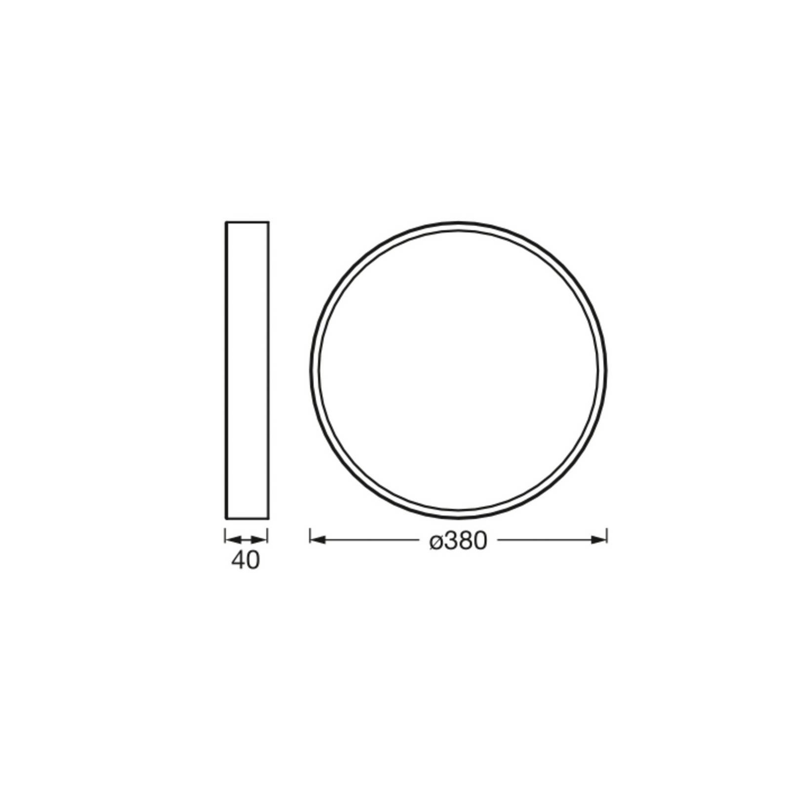 OSRAM LED-Deckenlampe ORBIS SLIM MOIA schwarz Ø 38 cm Metall OSRAM LED-Deckenlampe ORBIS SLIM MOIA schwarz Ø 38 cm Metall von Osram