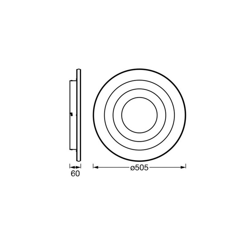 OSRAM LED-Deckenlampe ORBIS SPIRAL LOOP 51 cm weiß Sidelight von Osram