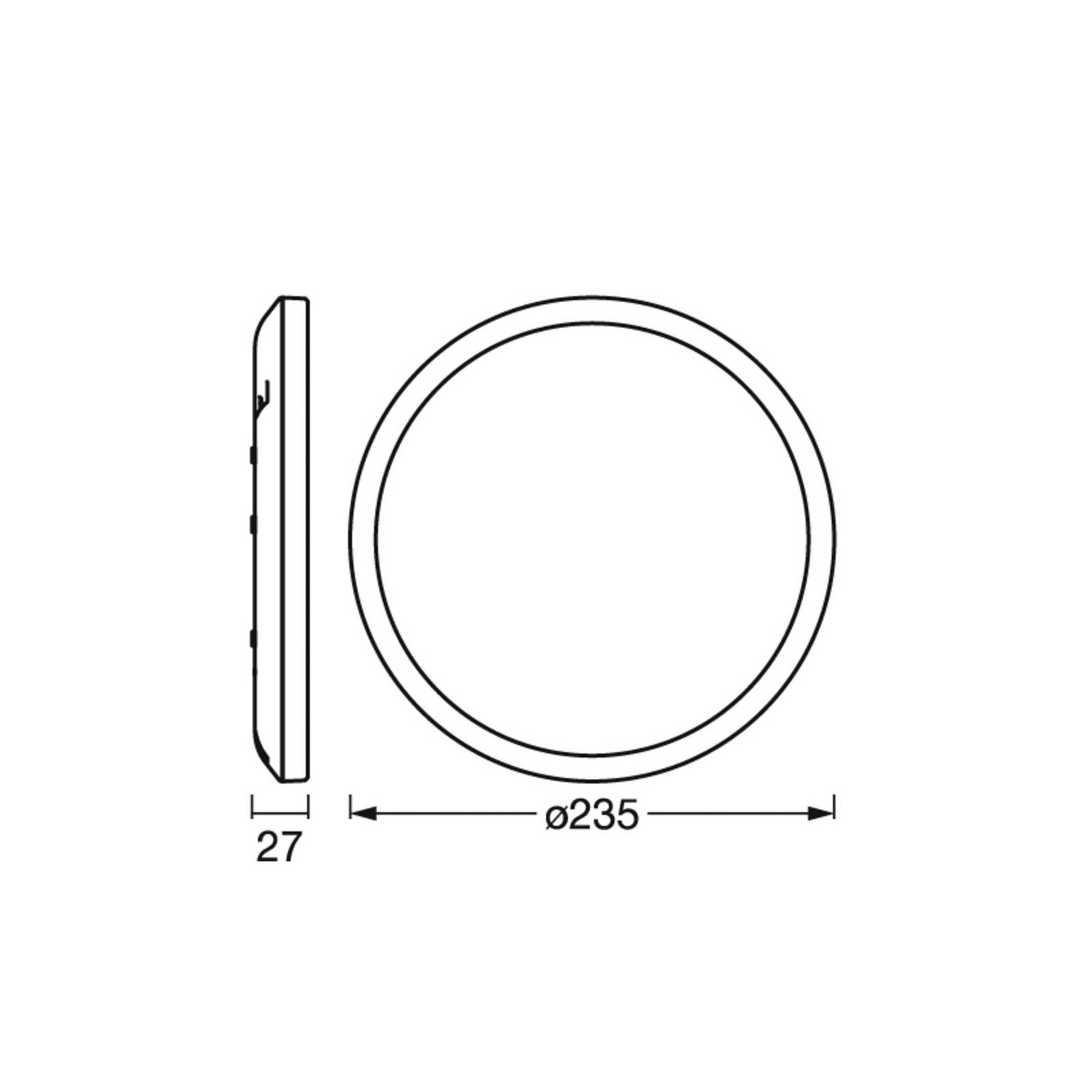 OSRAM LED-Deckenlampe ORBIS ULTRA SLIM, schwarz, Ø 24 cm dim OSRAM LED-Deckenlampe ORBIS ULTRA SLIM, schwarz, Ø 24 cm dim von Osram