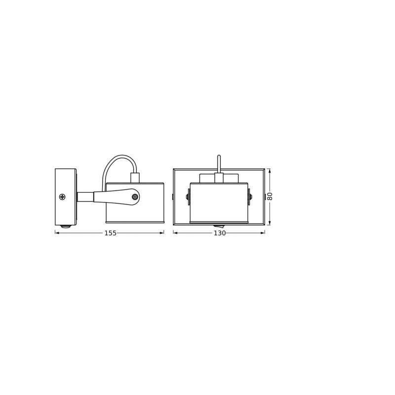 OSRAM LED-Deckenleuchte JUPITER, 1-flammig, silber, Metall von Osram