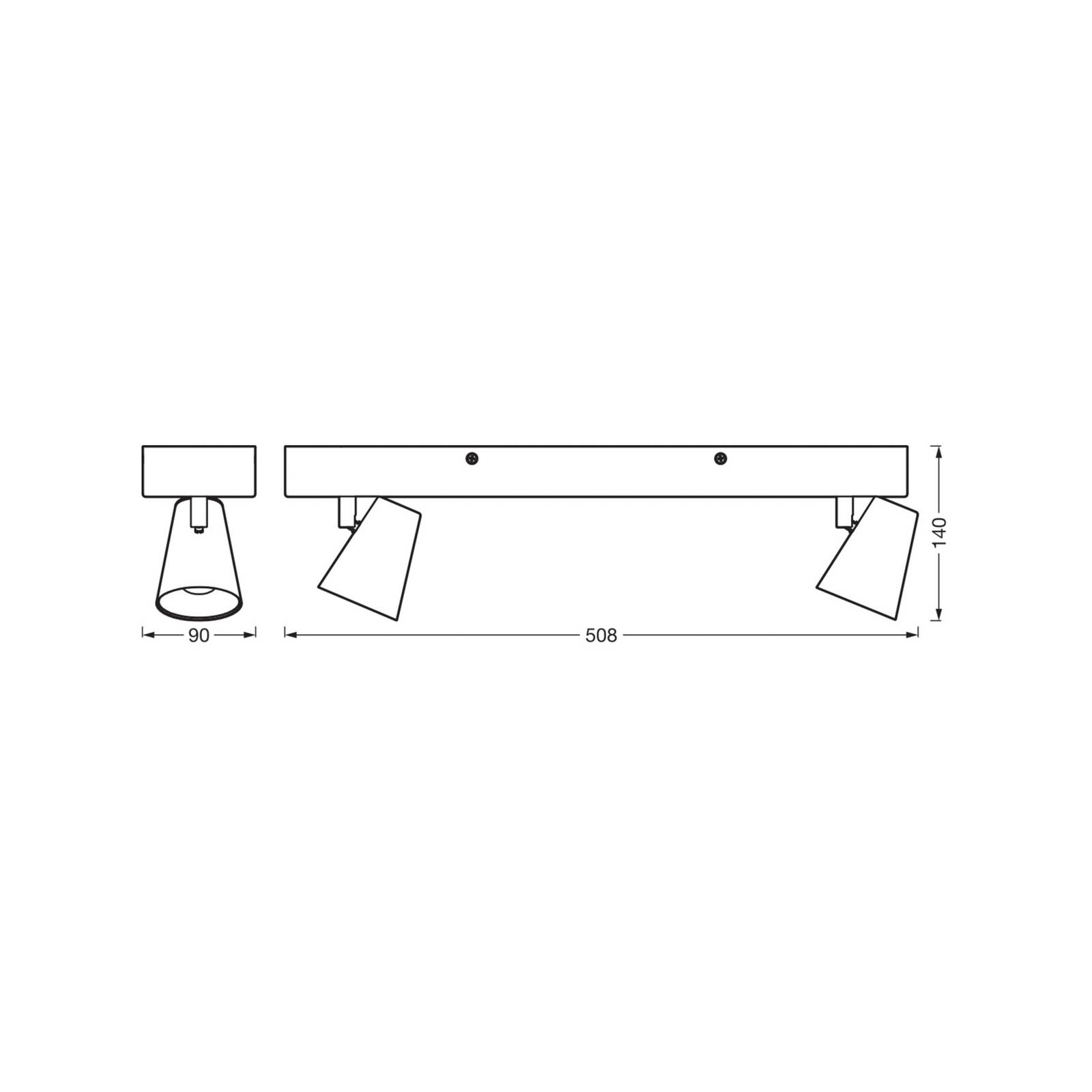 OSRAM LED-Deckenleuchte NEPTUNE CLICK-SELECT, 2 Spots, weiß OSRAM LED-Deckenleuchte NEPTUNE CLICK-SELECT, 2 Spots, weiß von Osram