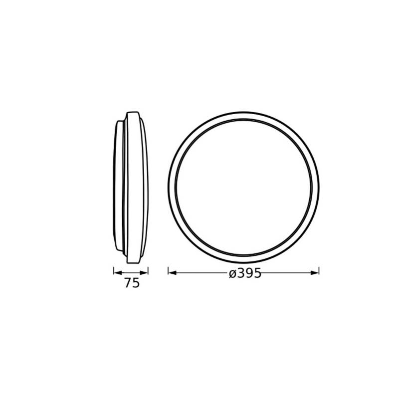 OSRAM LED-Deckenleuchte ORBIS LONDON, weiß, Ø 40 cm, Metall von Osram