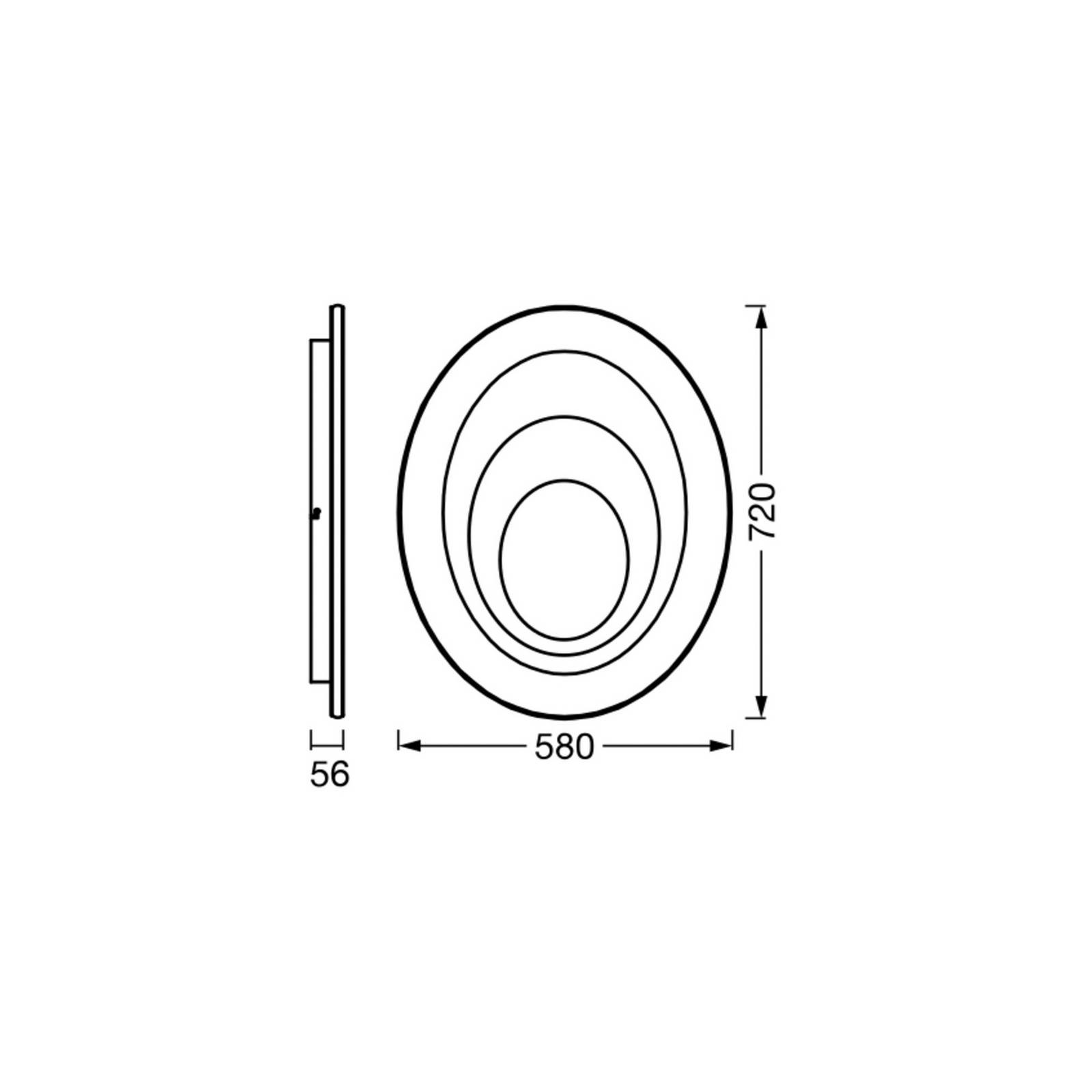 OSRAM LED-Deckenleuchte ORBIS SPIRAL OVAL, Ø 72 cm weiß 63 W OSRAM LED-Deckenleuchte ORBIS SPIRAL OVAL, Ø 72 cm weiß 63 W von Osram