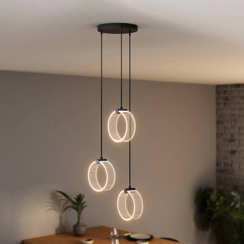 OSRAM LED-Hängelampe Decor Circle, 3-fl. rund, CCT, schwarz OSRAM LED-Hängelampe Decor Circle, 3-fl. rund, CCT, schwarz von Osram