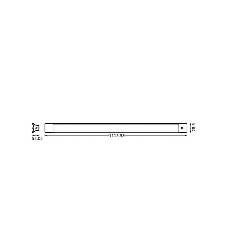 OSRAM LED-Hängelampe OFFICE LINE, Länge 112 cm weiß Schalter von Osram