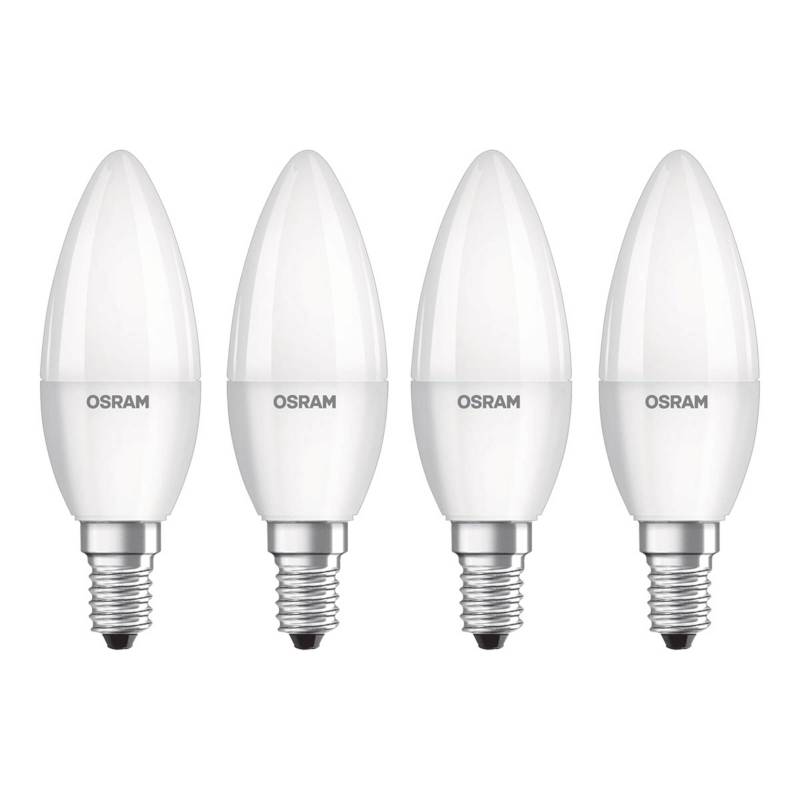 OSRAM LED-Kerze E14 Base Retro 4,9W 4er 4.000K von Osram