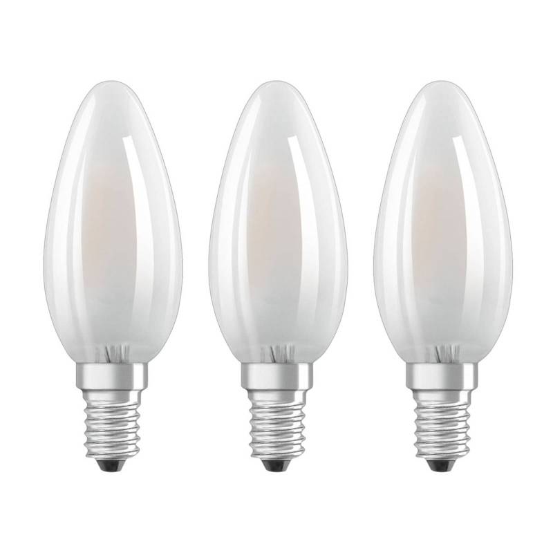 OSRAM LED-Kerze E14 Classic B 4W 2.700K matt 3er von Osram