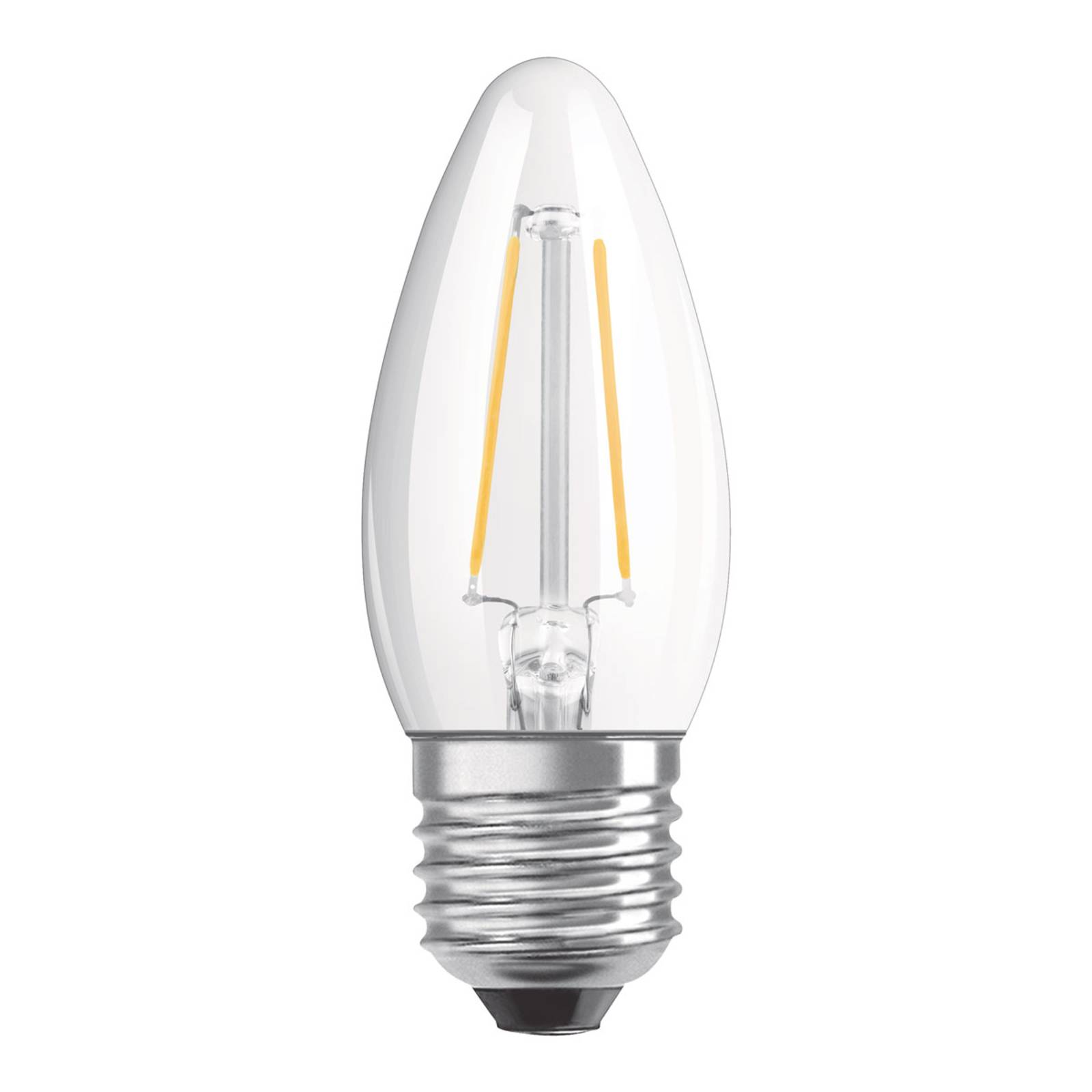 OSRAM LED-Kerzenlampe E27 4W warmweiß dimmbar klar von Osram