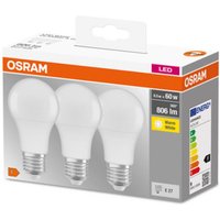 OSRAM LED-Lampe 8,5W E27 3er-Pack OSRAM LED-Lampe 8,5W E27 3er-Pack von Osram