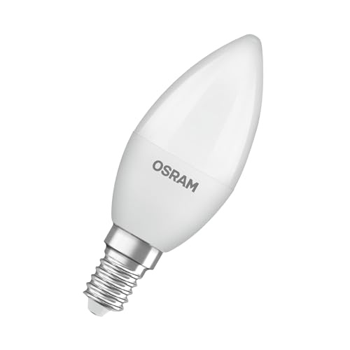 OSRAM LED Lampe Classic B 40 4.9W E14 matt 470lm 6500K nicht dimmbar 3er-Pack ideal für Kronleuchter und dekorative Innenanwendungen von Osram