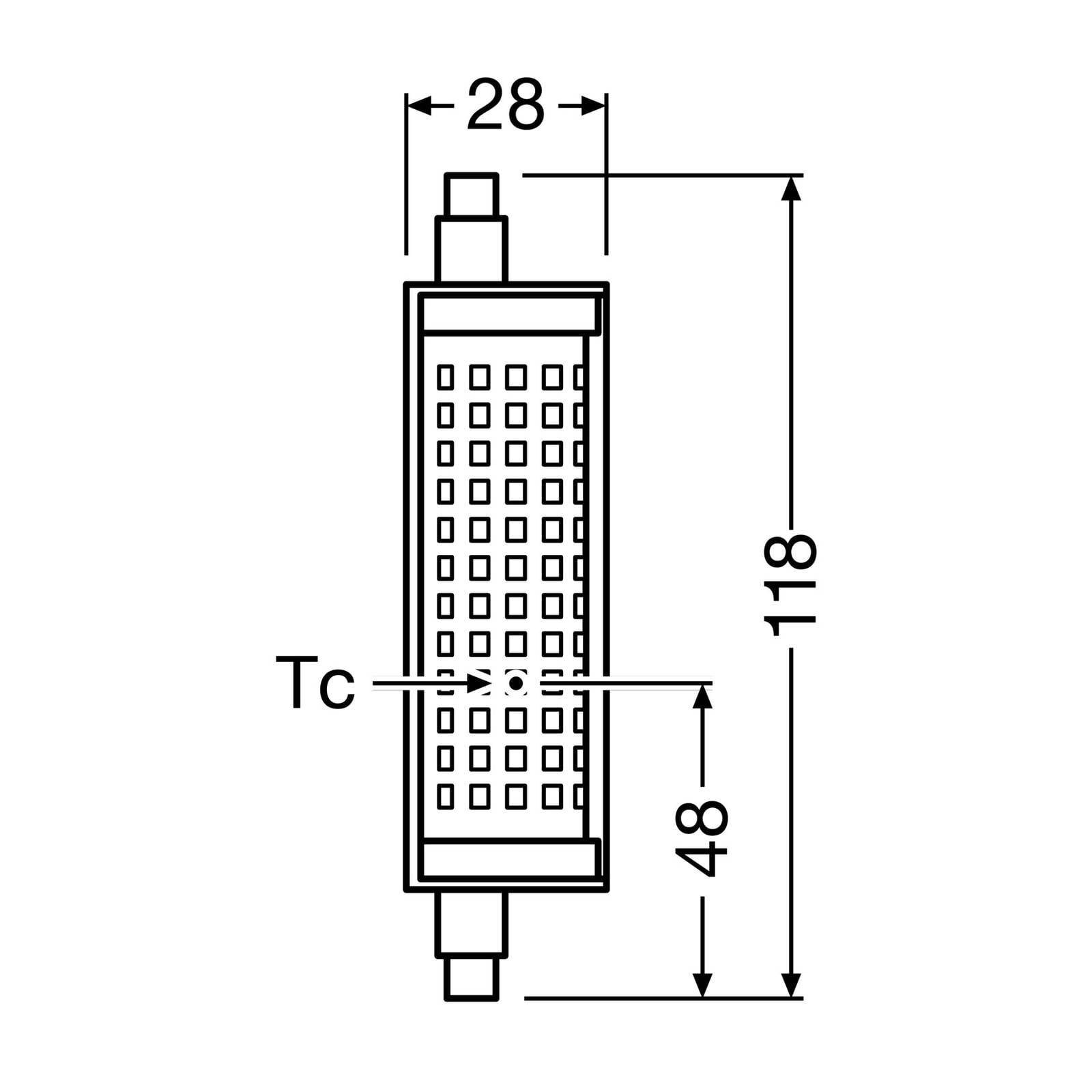 OSRAM LED-Lampe R7s 18,2W 2.700K dimmbar OSRAM LED-Lampe R7s 18,2W 2.700K dimmbar von Osram