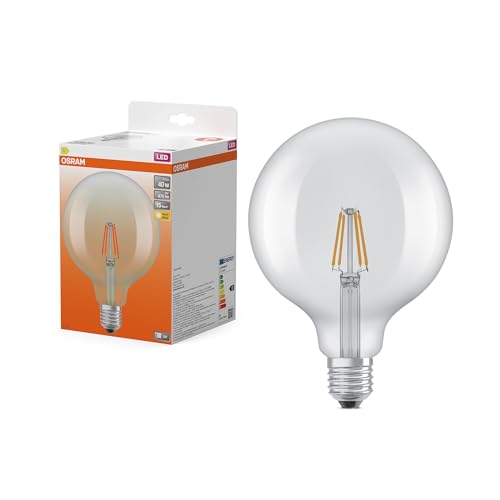OSRAM LED-Lampe Star Globe G125 40 Filament, 2700 K warmweiß, 3,4 W, E27, klar, 470 lm, 15.000h, für Pendelleuchten, große Ballform OSRAM LED-Lampe Star Globe G125 40 Filament, 2700 K warmweiß, 3,4 W, E27, klar, 470 lm, 15.000h, für Pendelleuchten, große Ballform von Osram