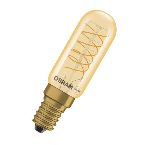 OSRAM LED-Lampe Vintage 1906 T26 Spiral Filament, Komfort Warmweiß, LED-Leuchtmittel, 4.8 W, 420 lm, 2200 K, Gold, E14, dimmbar, Energieeffizienzklasse A OSRAM LED-Lampe Vintage 1906 T26 Spiral Filament, Komfort Warmweiß, LED-Leuchtmittel, 4.8 W, 420 lm, 2200 K, Gold, E14, dimmbar, Energieeffizienzklasse A von Osram