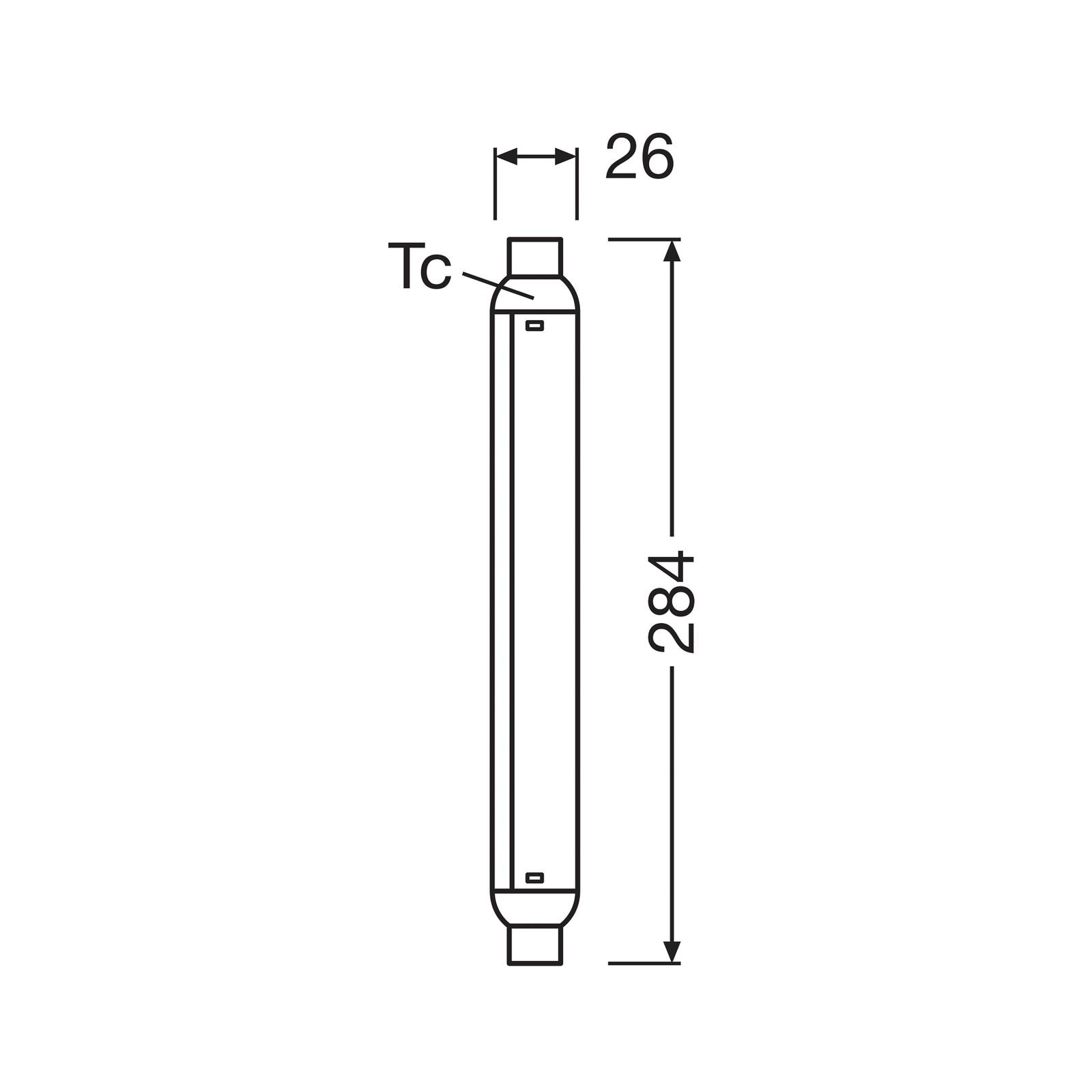 OSRAM LED-Leuchtmittel Röhre S15, S19, 28,4 cm, 7 W, 2.700 K von Osram