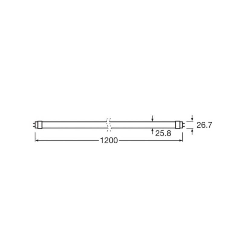 OSRAM LED-Leuchtmittel T8 15W Röhre Bio-Lumilux 965 120cm von Osram